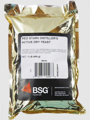 Red Star Distiller's Active Dry Yeast - 1 Lb - The Brewmeister